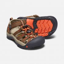 Outdoorix - KEEN Newport H2 Junior Dark Earth / Spicy Orange ORANGE Dětský sandál