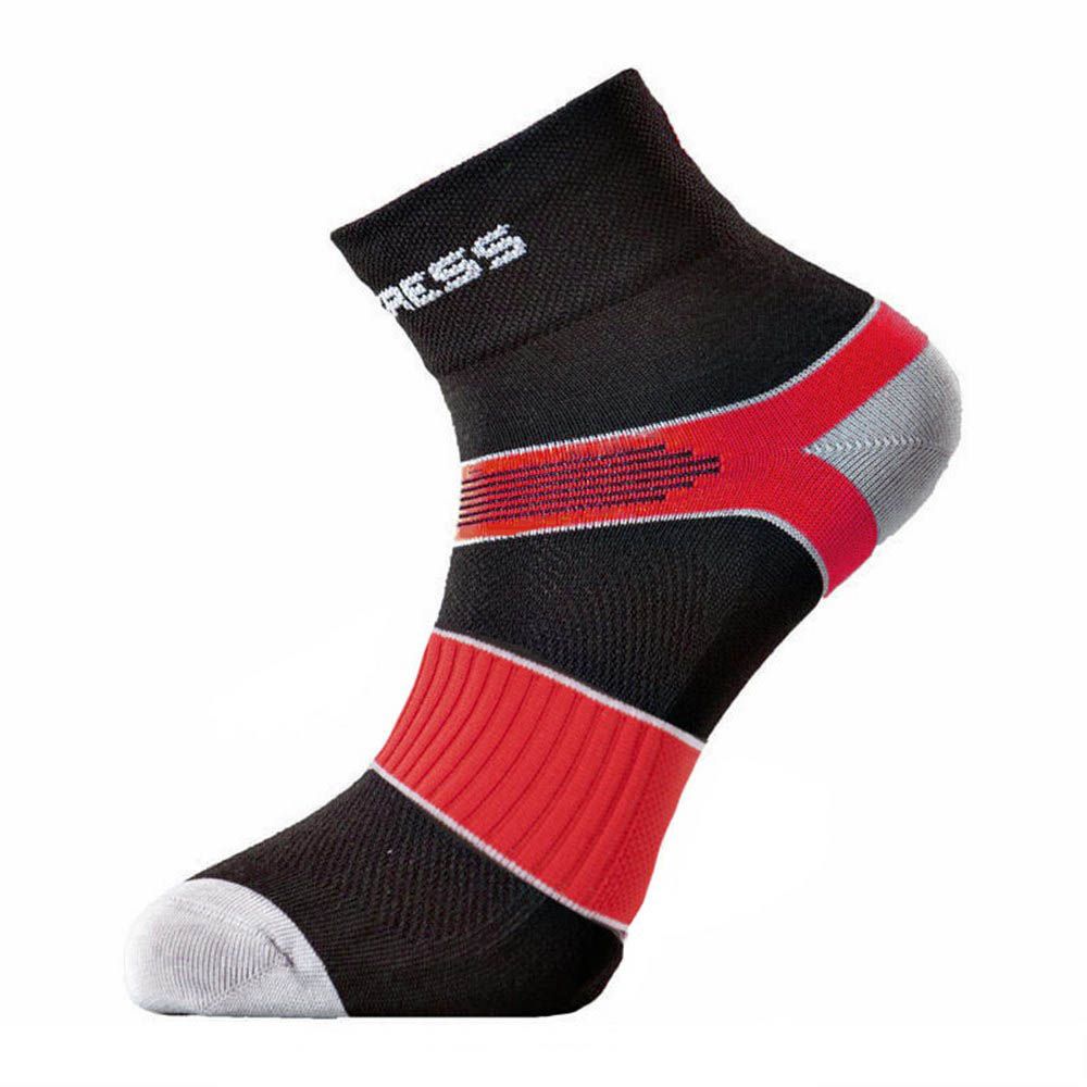Outdoorix - Progress Cycling cyklistické ponožky černá/červená