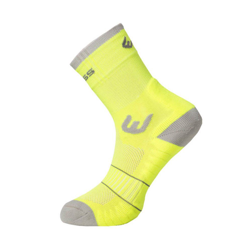 Outdoorix - Progress WALKING letní turistické ponožky reflexní žlutá/šedá