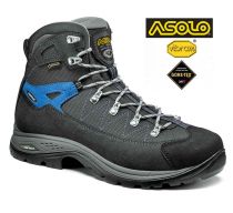 Outdoorix - Asolo Finder GV MM graphite/gunmetal/sporty blue pánská treková bota